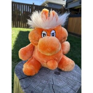 Kodak Kolorkins Plush 9” Fantasy Creatures, 1994 Orange “KITO” Stuffy